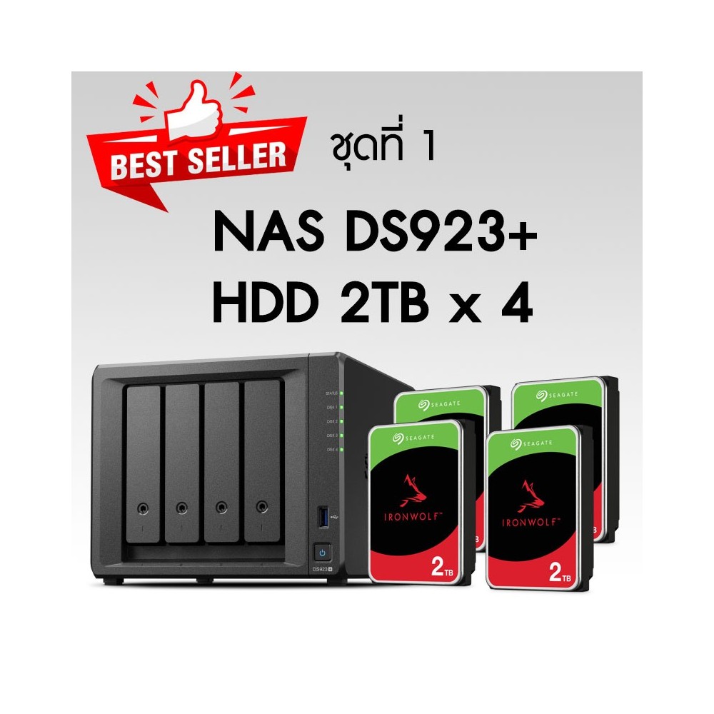 DS923+ with IronWolf 2TB x 4
